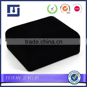 Wholesale Newest Black Velvet Cufflinks Box Packaging Box thumbnail-1