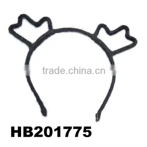Black Animal Reindeer Antler Metal Headband for Kids thumbnail-1
