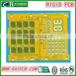 Rigid Multilayer Carbon Oil PCB With Yellow Solder Mask thumbnail-1