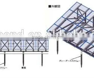 PV Mounting Structure Solar Panel Fix Ground Screw Solar Mounting Steel Structure thumbnail-5