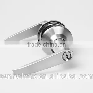 Zinc Alloy Tubular Lever Handle Door Lever Lock Set thumbnail-3