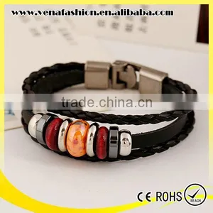 Leather Cuffs Real Handmade Leather Bracelet Wholesale thumbnail-4
