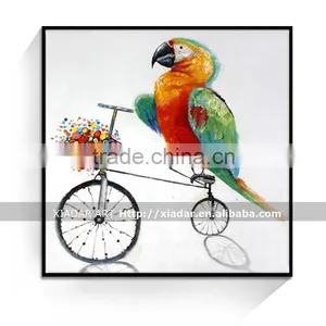 Modern Bicycle Canvas Oil Painting/bike Painting for Bedroom thumbnail-1