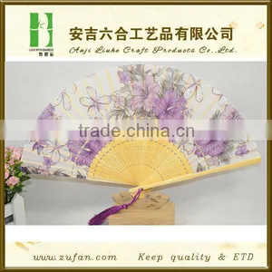 Customized Japanese Silk Bamboo Folding Fan thumbnail-1