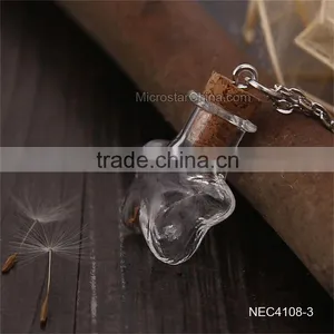 8 Designs DIY Creative Drift Bottles Glass Pendant Necklace Dandelion Necklace thumbnail-5