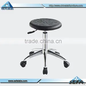 Adjustable Stool With Wheels Metal Industrial Adjustable Stools Adjustable Height Lab Stool thumbnail-1