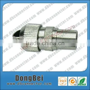 Dongbei Pal Male Nickle Gold tv Coaxial Cable Connectors thumbnail-1
