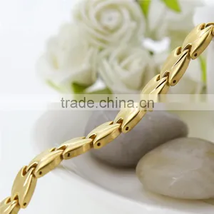 Handmade 5 in 1 Germanium Gold Hand Chain of Wedding Bracelet thumbnail-4