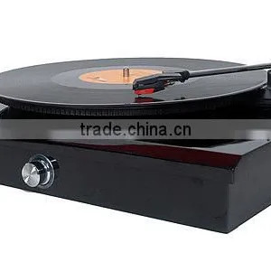 Rain Lane High End Electric Turntable High Glossy White Black Record Player thumbnail-5