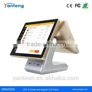 Aluminum Alloy Casing 15inch Double Touch Screen All in One for POS System thumbnail-1