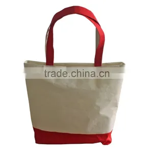 Promotional Eco Friendly Natural Handled Organic Canvas Cotton Shopping Tote Bag thumbnail-1