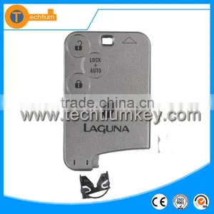 Smart Card Key Shell Cover Without Logo 3 Button Remote Key Blanks Wholesale No Blade for Renault Scenic Megane thumbnail-1