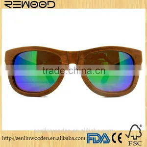 Hot Fashion Sunglass Polarized Wholesale Bamboo Wooden Sunglasses for Man Woman thumbnail-5