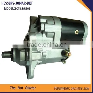 China Suppliers Engine Parts 24v Tractor Starter Motor for R305 6CT8.3 thumbnail-1