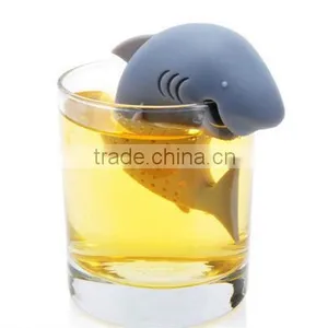 Lovely Shark Silicone Tea Strainer Tea Filter Tea Infuser Portable Tea Tools Kitchen Accessories thumbnail-6