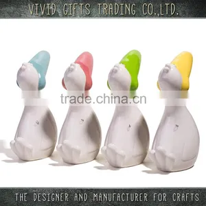 Porcelain Bird With Long Mouth for Garden Decoration Mushroom thumbnail-2