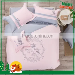 2015 Cheap Promotional Luxury Russian Cotton Satin Fabric Duvet Cover Set Bedclothes Satin Bed Linen for Hotels thumbnail-1