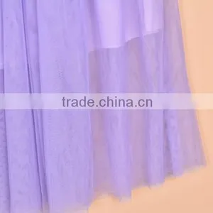Summer Women's Net Yarn Casual Long Skirt Candy Color Solid Maxi Skirt thumbnail-3