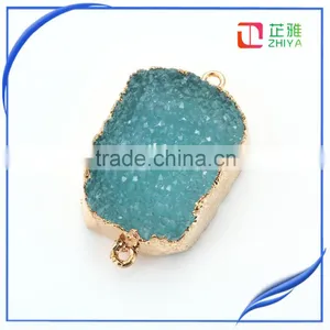 Factory Cheap Wholesale Resin Druzy Stone Pendant Jewelry thumbnail-4