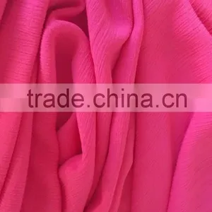 China Fabric Manufacturer Oeko-tex Standard Solid Crinkle Viscose Fabric, 30*24 135gsm Dyed Rayon Crepe Fabric thumbnail-4