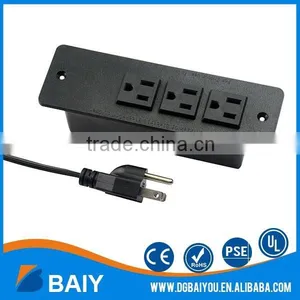 High Quality Hot Sale 3 Meter Plug Wire Conference Table Power Outlets Plugs thumbnail-6