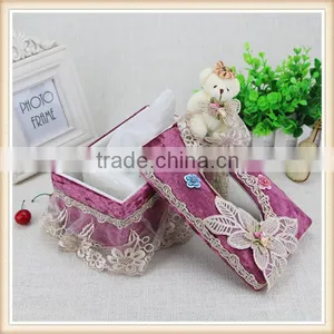 Fancy Fabric Car Tissue Box Holder thumbnail-3