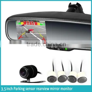 2015 Best Seller Parking Sensor Rearview Mirror Radar Detector Interior Mirror Monitor and Wireless Reverse Camera Display thumbnail-3
