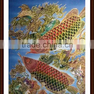 Wholesale Indonesian Batik Painting Art Home Decoration "Animal Series" 70*90 Cm thumbnail-1