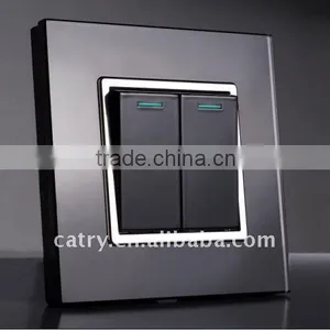 2 Gangs 1 Way LED Light Switch thumbnail-1