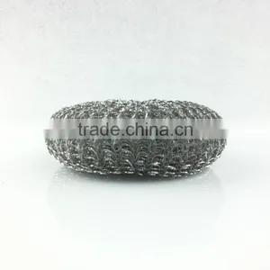 Washing Stainless Steel Dish Mesh Scourer Sponge Steel Scourer Scourer Wire thumbnail-2