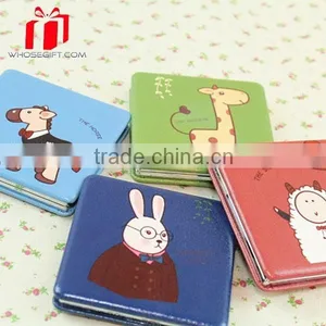 New Design Pu Compact Mirror For Promotion thumbnail-1