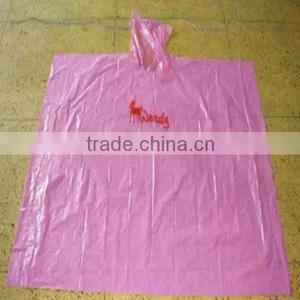 Promotion Printing Disposable pe Poncho,disposable pe Rain Poncho thumbnail-5
