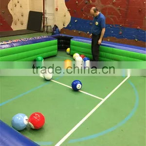 Cheap and Popular Inflatable Billiards Football Games/Indoor Football Snooker Field on Ground/Large Inflatable Snooker Field thumbnail-2