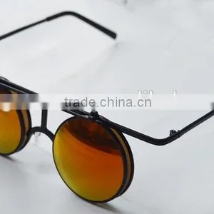 Fashion Metal Flip up Diffraction Glasses With Fireworks Lens thumbnail-2