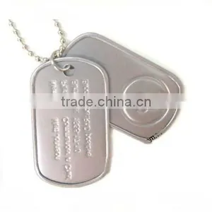 Dog Tag With Emboss Rim ,metal Tag With Rim thumbnail-1