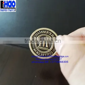 2016 High Quality Die Casting Cheap Custom Coins With Hollow Out Logo thumbnail-2