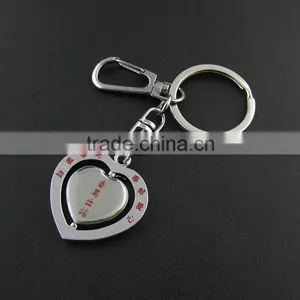 New Design Romantic Heart Keychain 2 Pieces Broken Heart Shaped Keychain For Couples Best Gift thumbnail-3