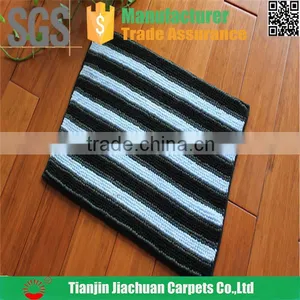 Polyester Hot Melt Adhesive Stripe Bathroom Mat thumbnail-3