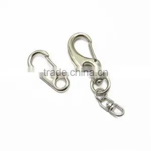 Silver Metal Snap Hook And Eye KeyChain Hook thumbnail-4