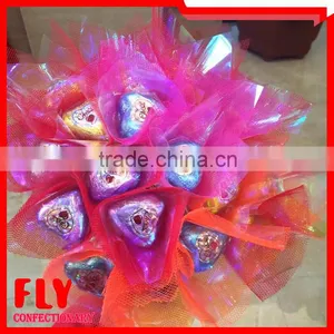 HALAL Valentine Heart Rose Shape Chocolate Candy Bouquet thumbnail-1