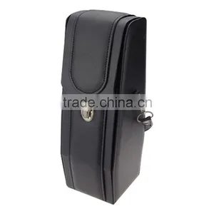 Chinese Factories Wholesale Custom Red Wine Box, High-grade Leather Black Beautiful Gift Box thumbnail-2