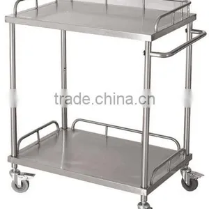 Hospital Stainless Steel Multiple Size WN122 Instrument Trolley thumbnail-1