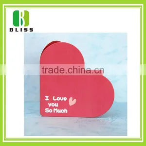 New Happy Birthday Paper Cut Greeting Heart Shape Folding Handmade Love Greeting Card thumbnail-1