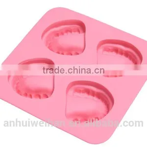 Novelty Food Grade Silicone Teeth Shape Ice Cube Tray, Silicone Ice Teeth Tray thumbnail-3
