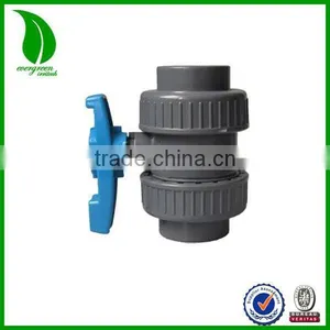 PVC DOUBLE UNION SPECIAL HANDLE BALL VALVE thumbnail-1