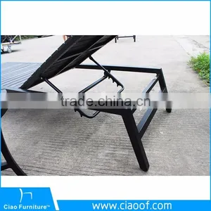 Aluminum Frame Beach Bed Wood / Wooden Sun Lounger / Teak Sun Lounger thumbnail-6