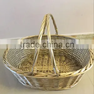 Cheap Nice Oval Willow Basket With Handles thumbnail-1