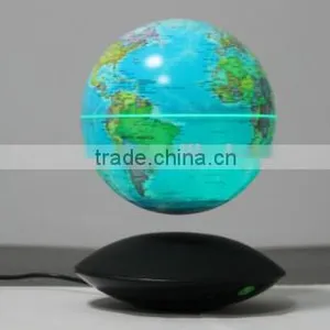 Cool Invention! Maglev Floating Global With Light Up Glow Stick thumbnail-1
