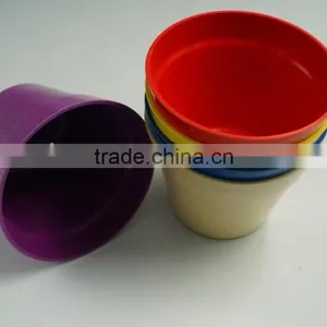 Eco Friendly Bamboo Fibre Plant Fiber Flower Pot thumbnail-1