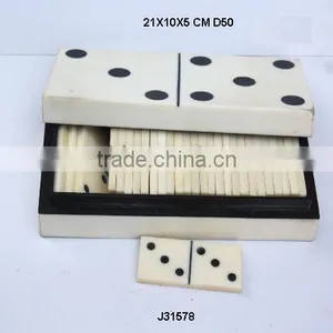 Dice and Cards Made in a Bone and Resin Bone in Natural Polish Finish thumbnail-1